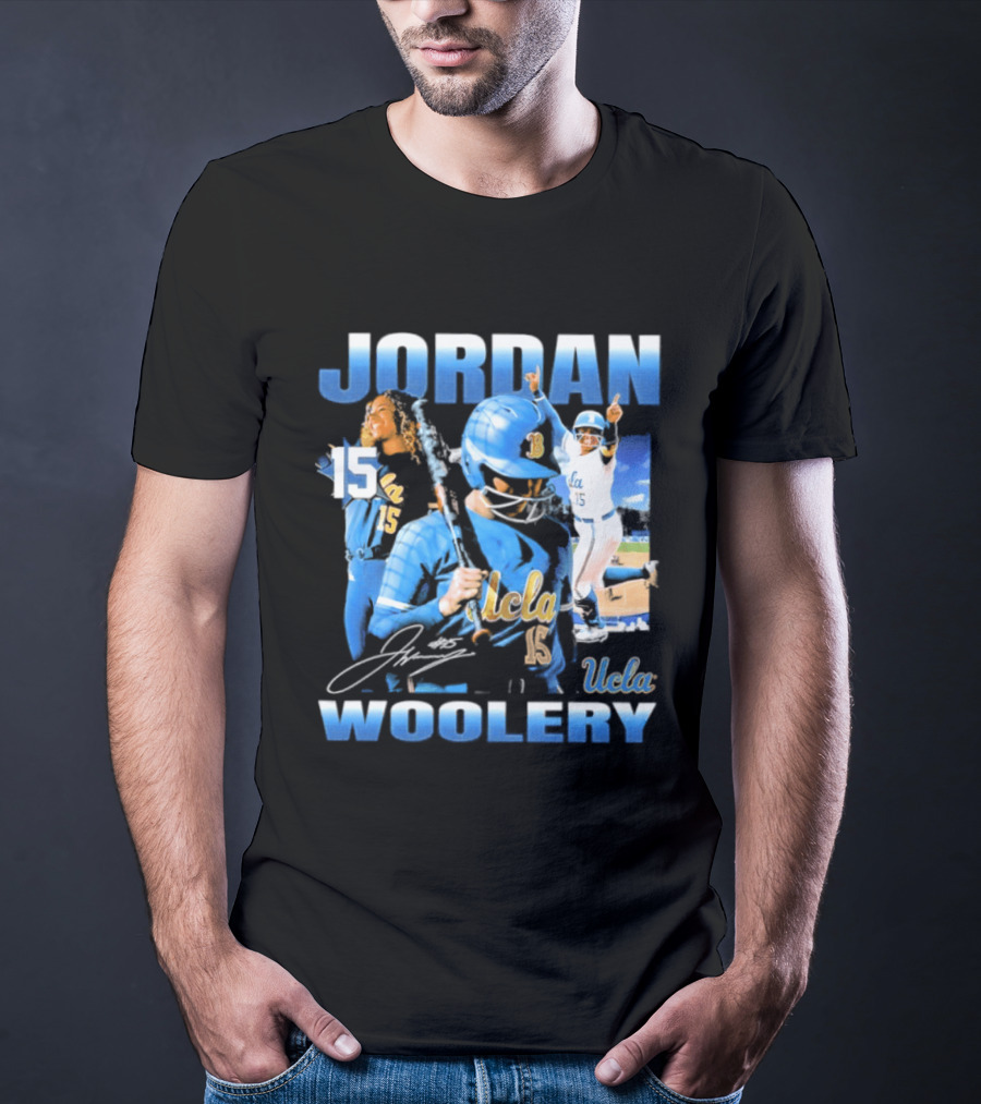 Jordan Woolery 15 UCLA Bruins Women's Softball T-Shirt
