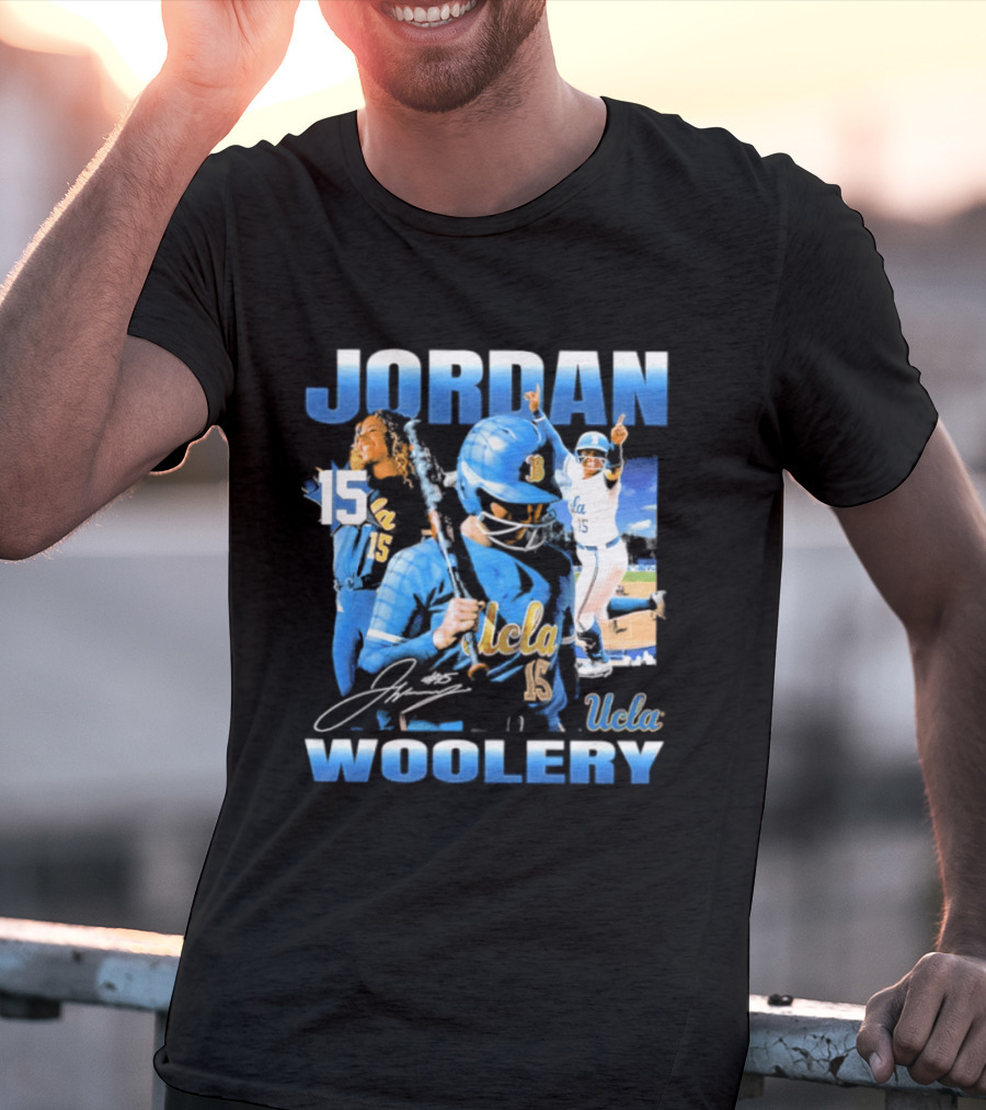 Jordan Woolery 15 UCLA Bruins Women's Softball T-Shirt