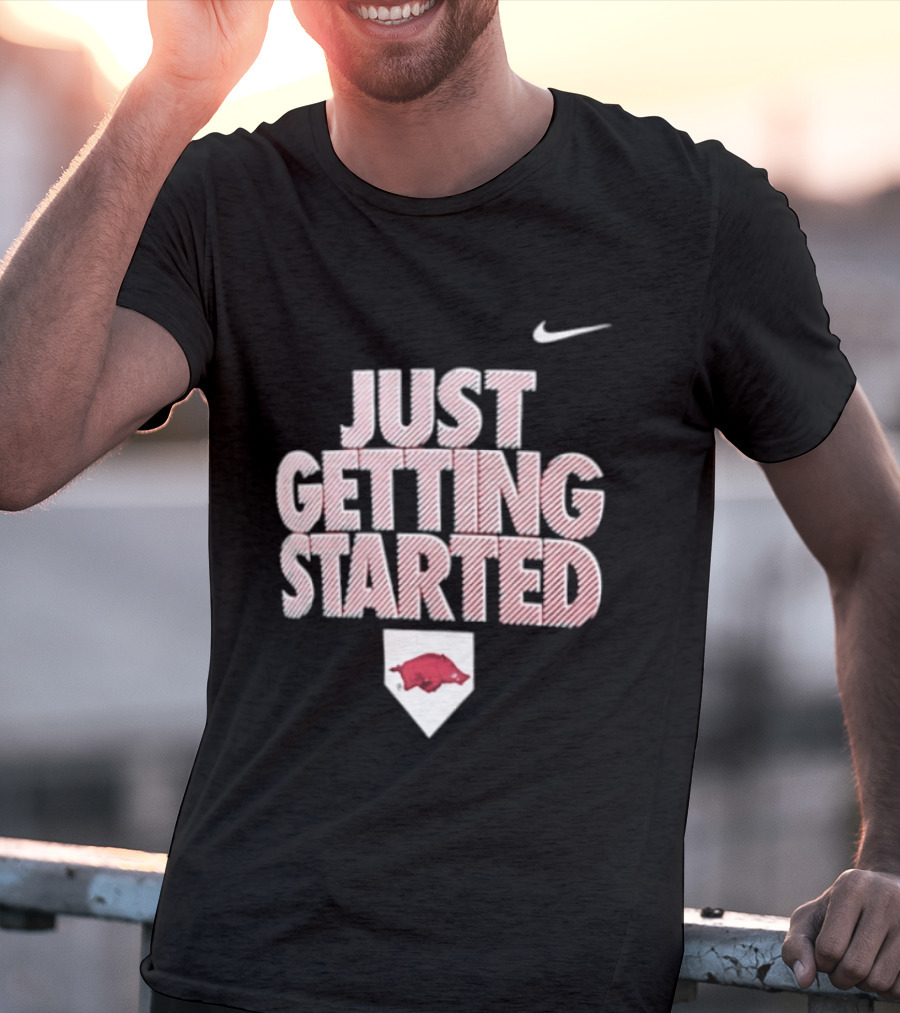 Nike Just Getting Started Arkansas Razorbacks Women's Softball T-Shirt
