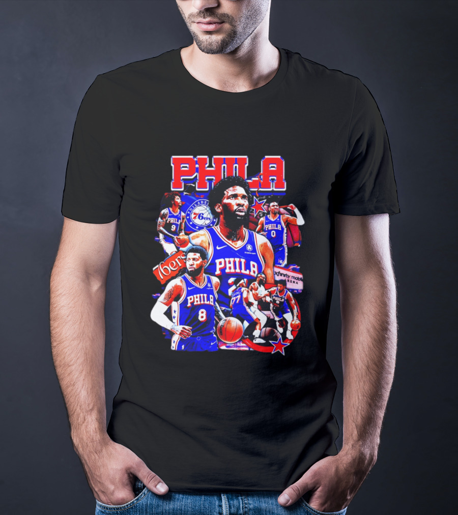 Philadelphia 76ers Phila 6ers Team Players Arena T-Shirt