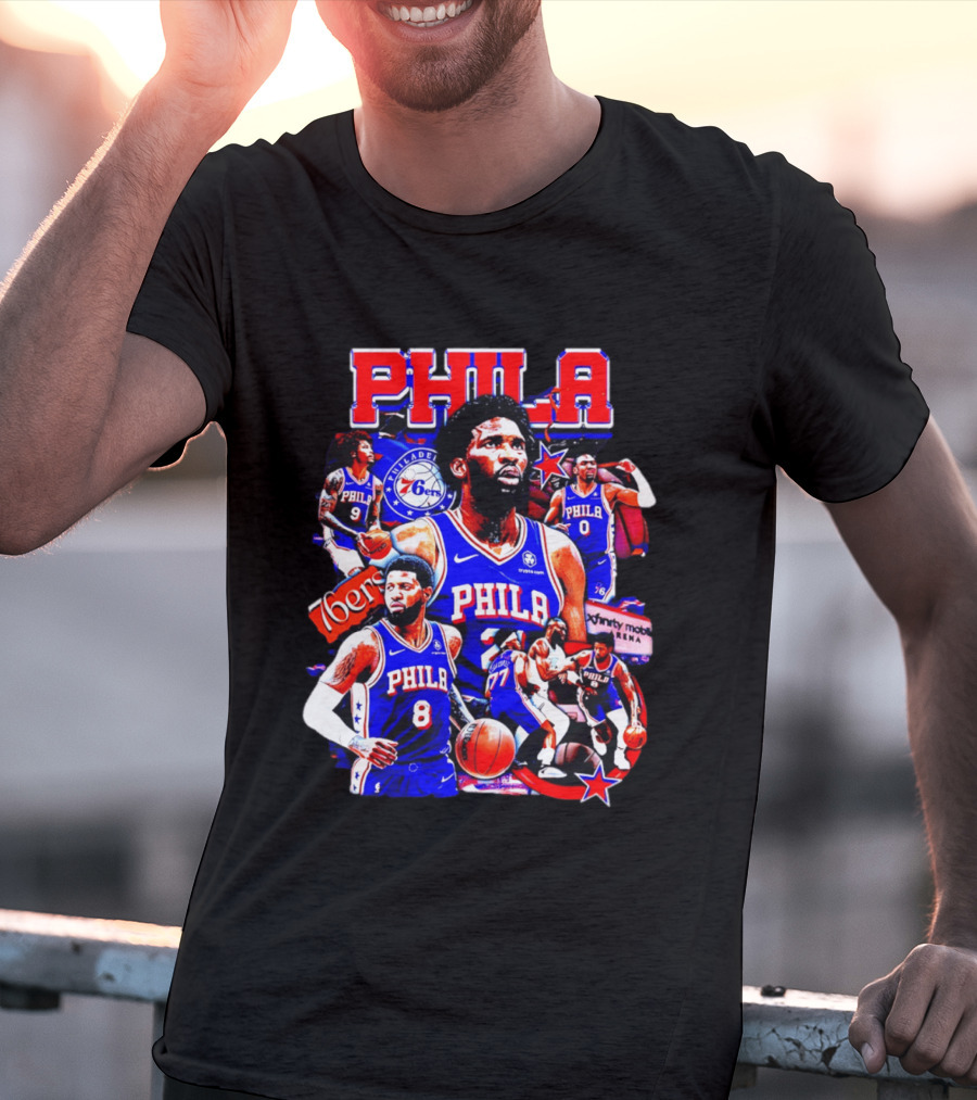 Philadelphia 76ers Phila 6ers Team Players Arena T-Shirt