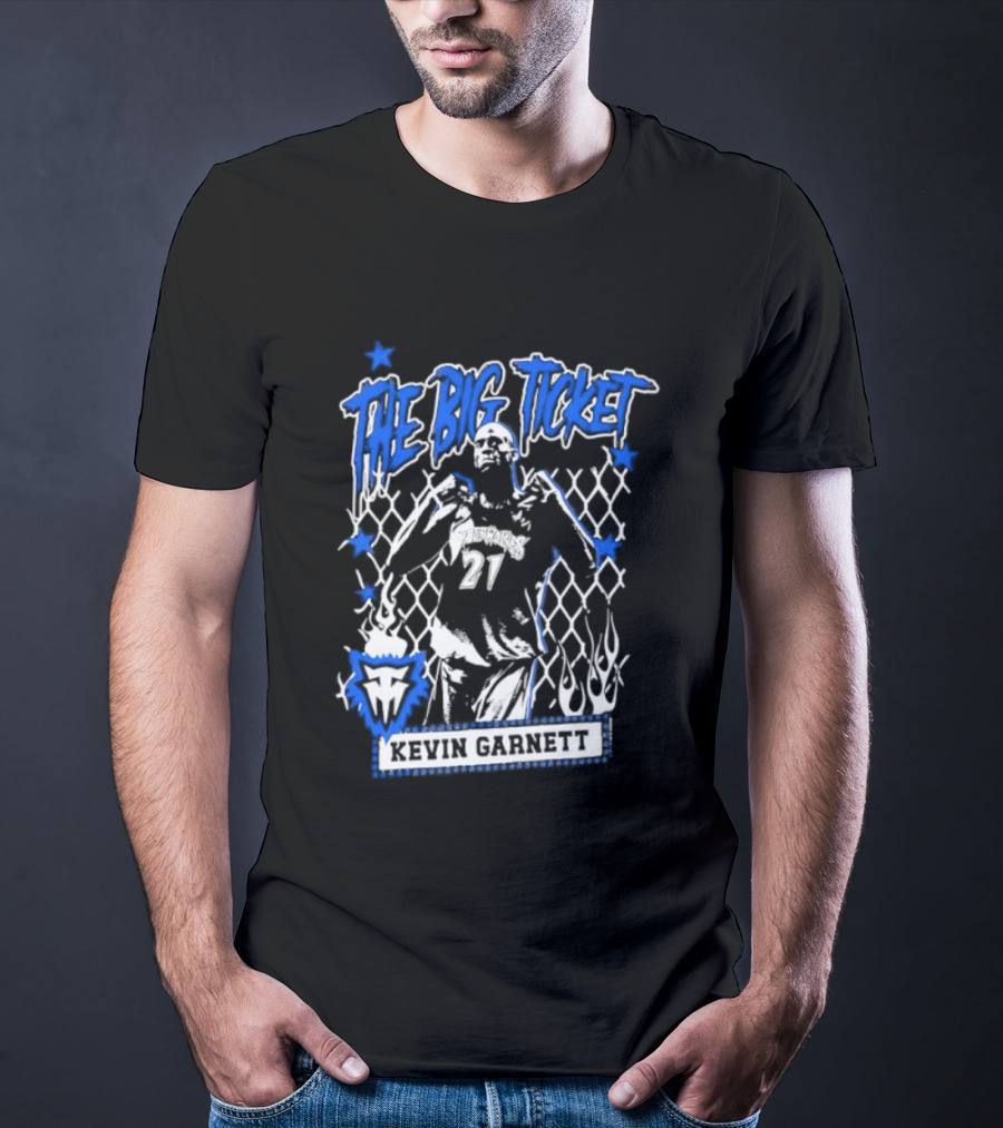 Kevin Garnett The Big Ticket Minnesota Timberwolves Legendary Player T-Shirt