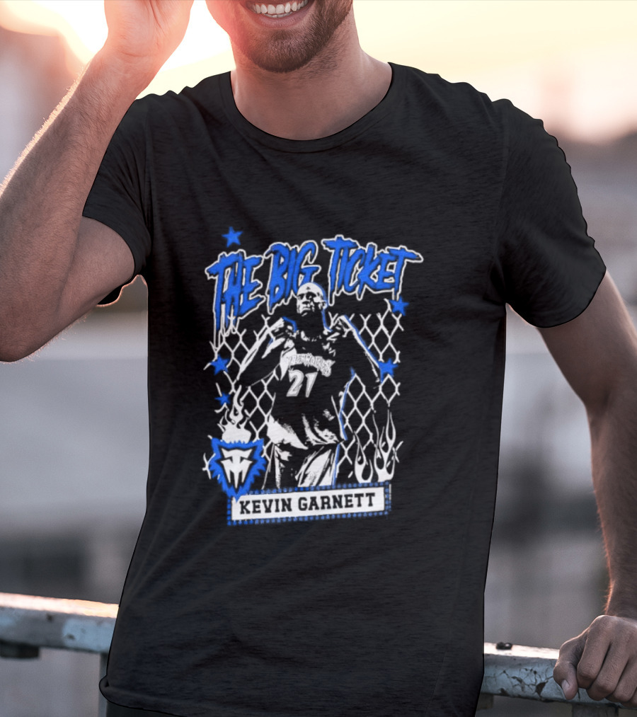 Kevin Garnett The Big Ticket Minnesota Timberwolves Legendary Player T-Shirt