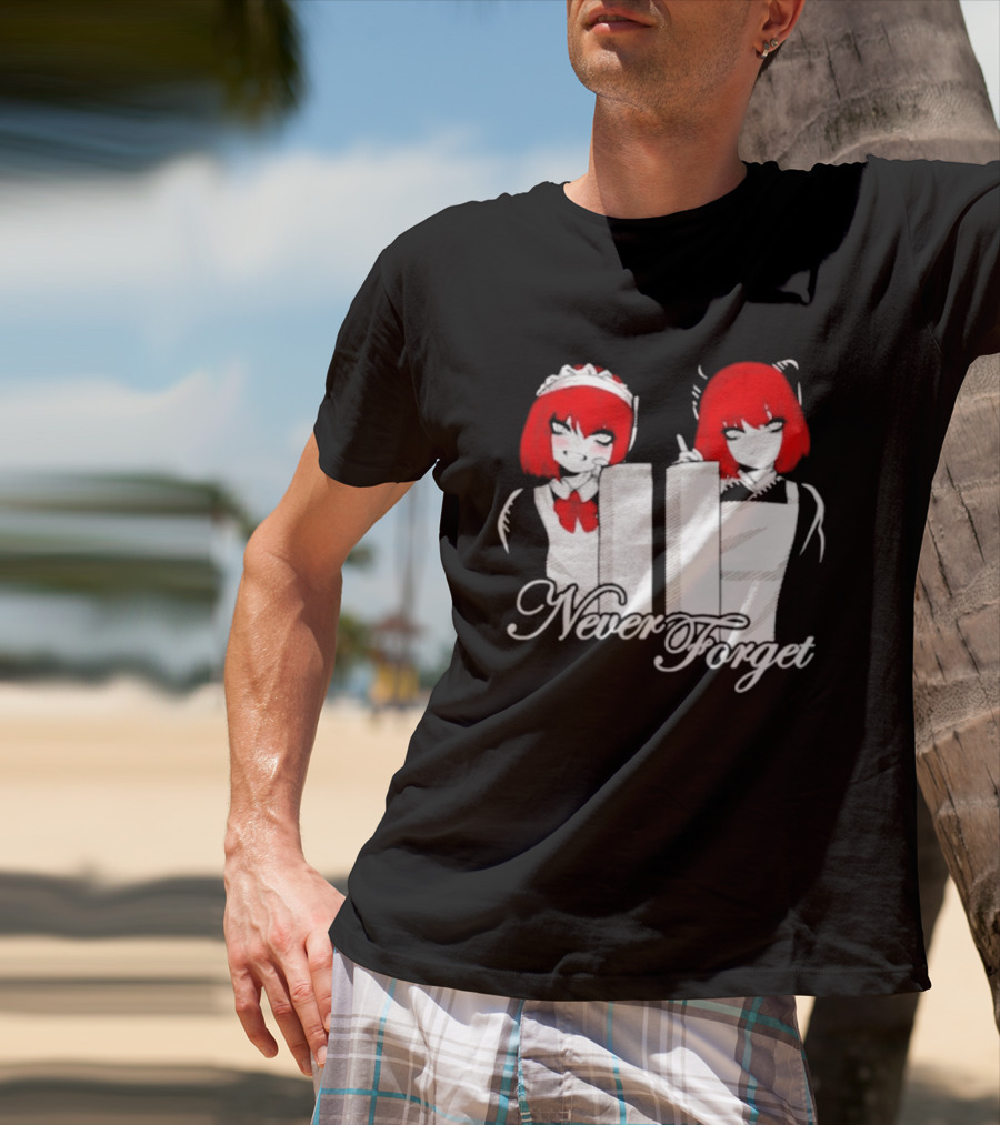 Maid Anime 9 11 Twin Towers Never Forget T-Shirt