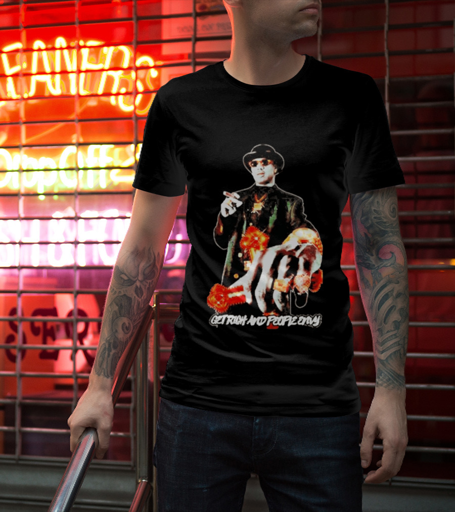 Master P Get Rich And People Envy Gold Rings Money Power T-Shirt