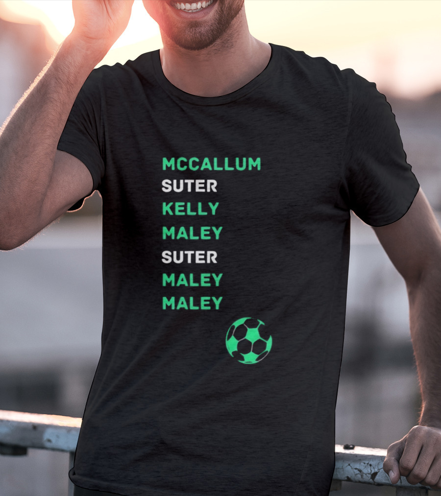 McCallum Suter Kelly Maley Football Soccer Ball T-Shirt