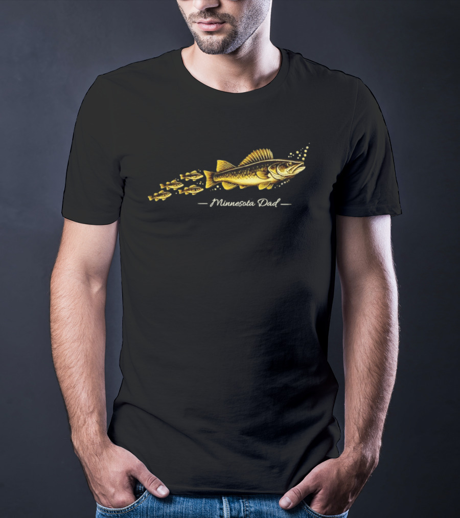 Minnesota Dad Walleye Fishing Family T-Shirt