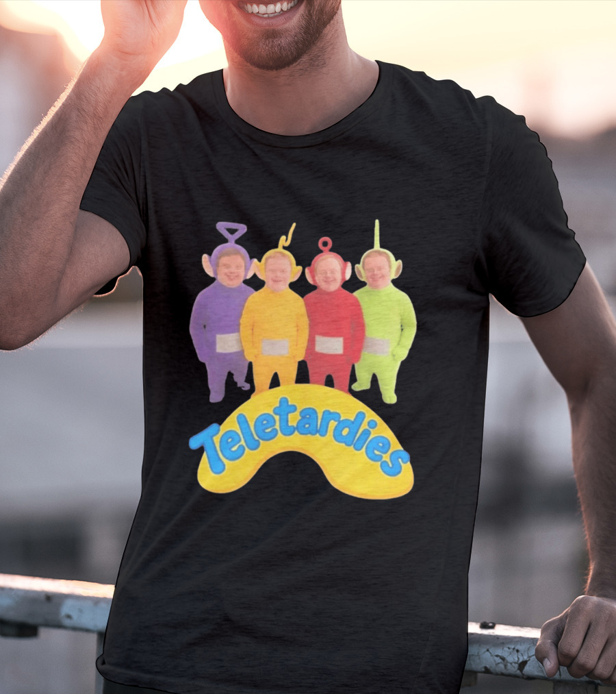 Teletardies Costume Characters Parody With Four T-Shirt