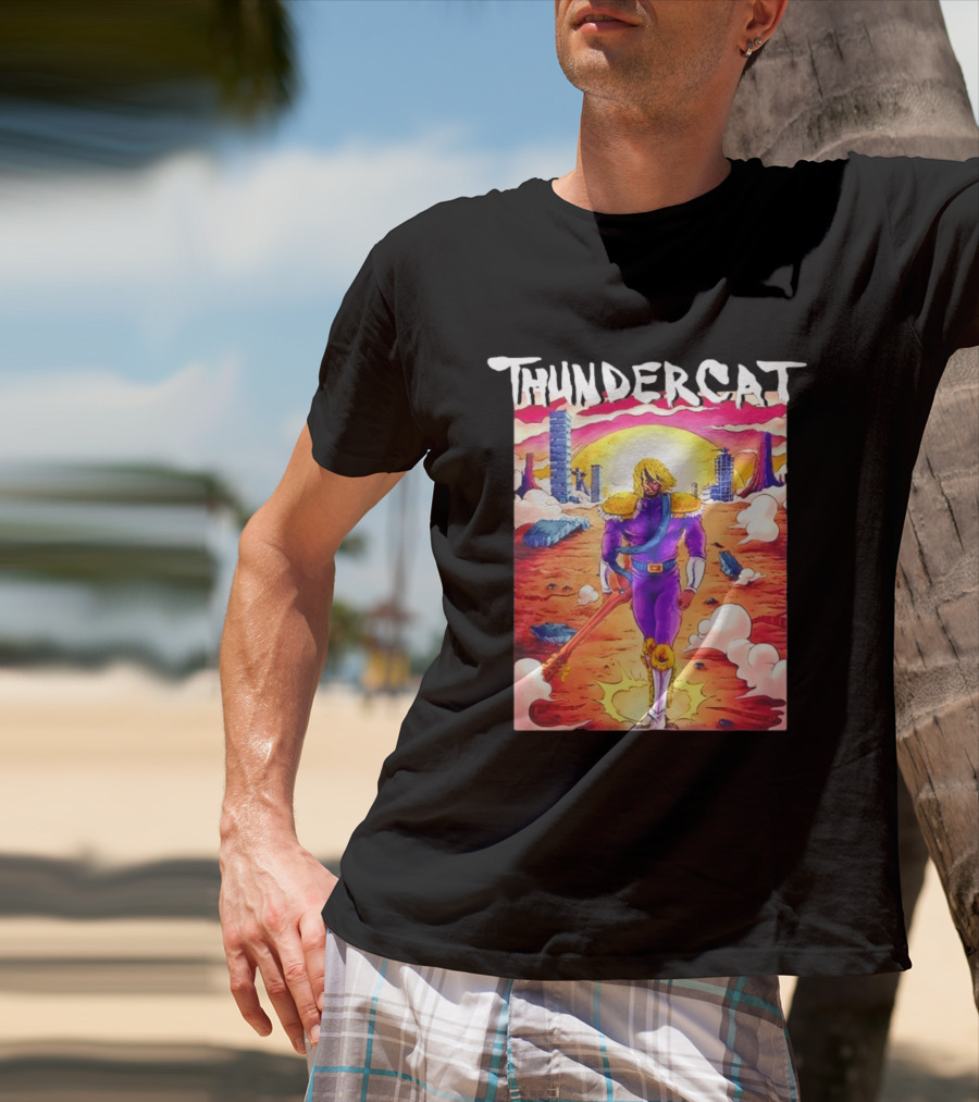 Thundercat It Is What It Is Tour 2021 Futuristic Warrior Desert Scene T-Shirt