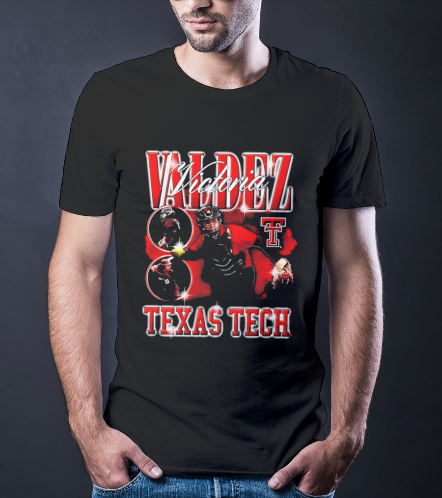 Valdez Number 8 Texas Tech 90s Bootleg T-Shirt