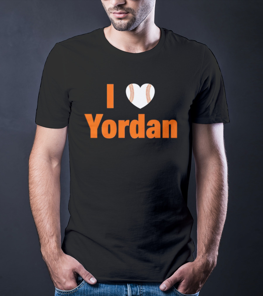 Yordan Alvarez Houston Astros MLB I Love Baseball T-Shirt