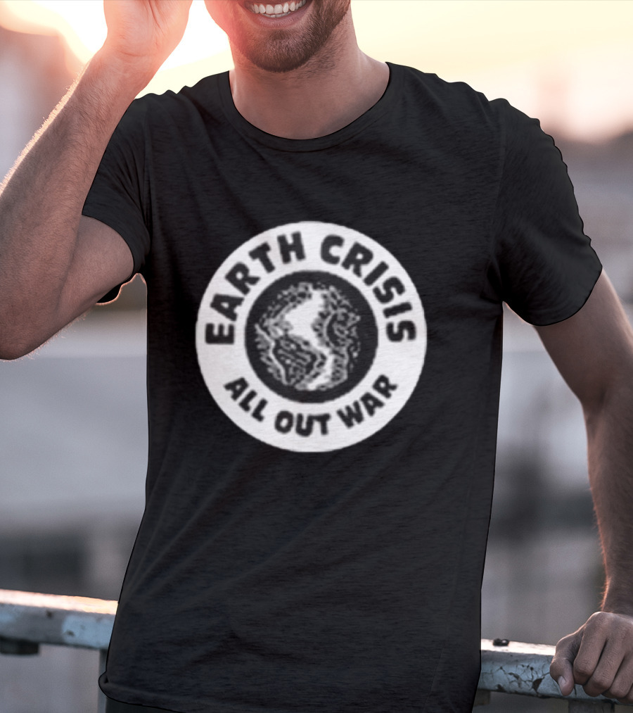 Earth Crisis 1992 All Out War Environmental Action T-Shirt