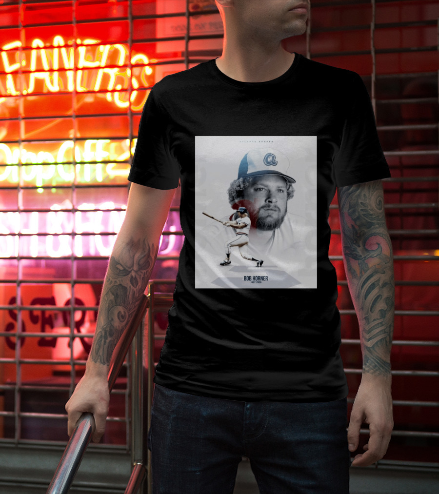 Atlanta Braves Bob Horner 1957 2026 Vintage Baseball T-Shirt