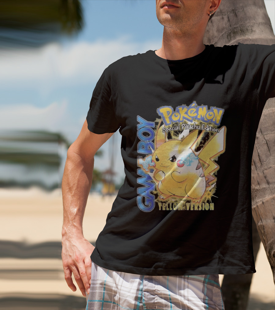 Game Boy Pokémon Special Pikachu Edition Yellow Version T-Shirt