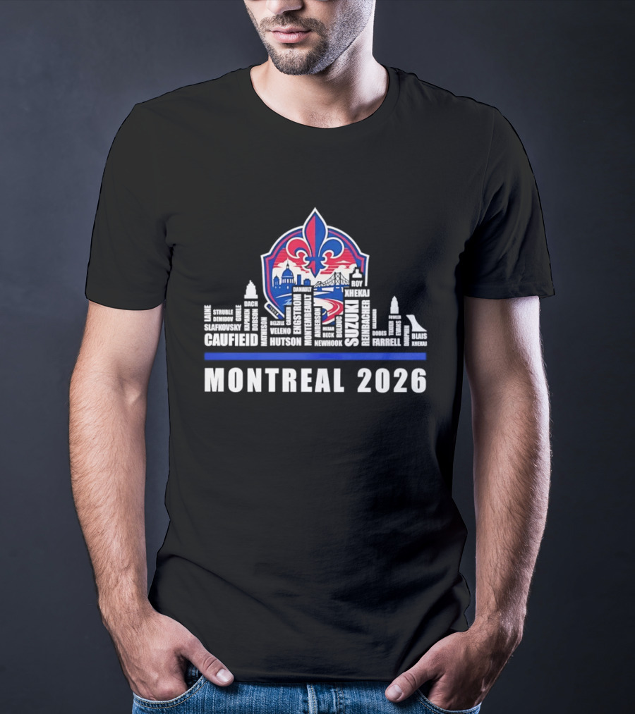Caufield Suzuki Slafkovsky Montreal 2026 NHL Laine Struble Demidov Guhle T-Shirt