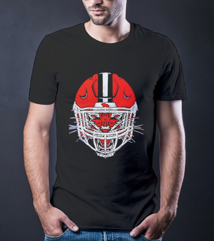 Cincinnati Bengals Tiger Head Football Helmet T-Shirt