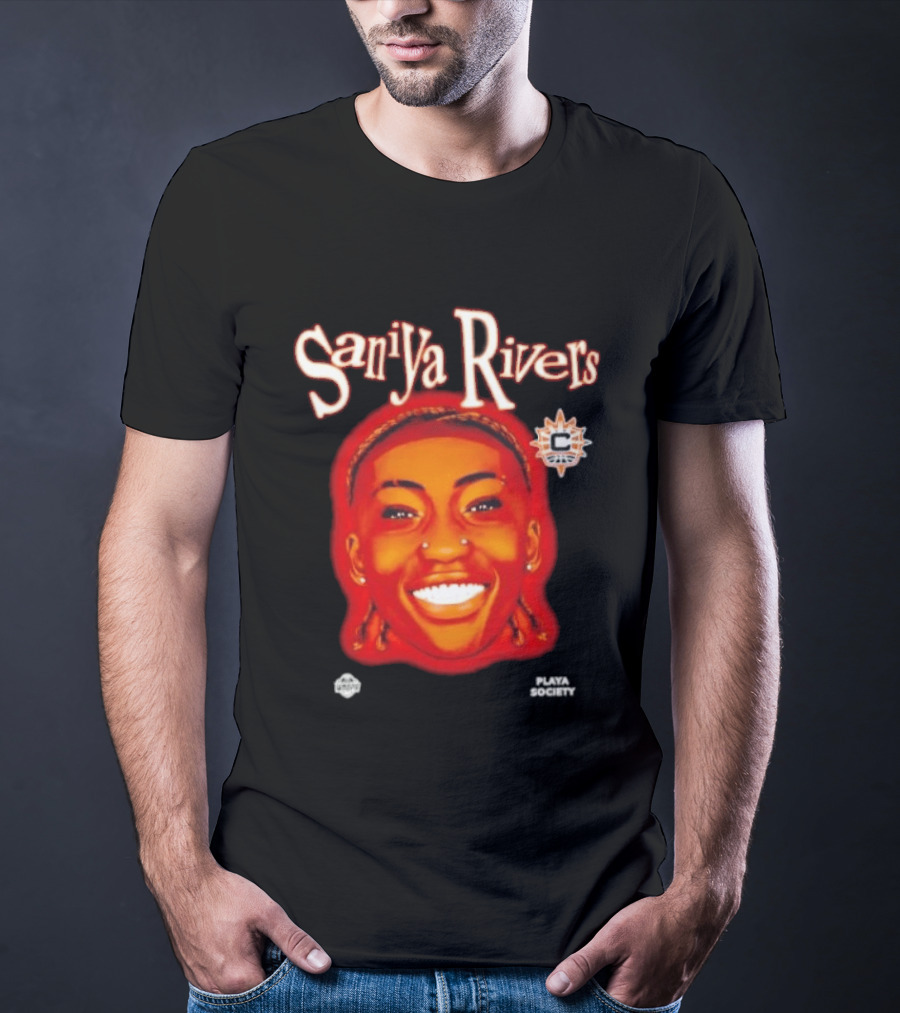 Saniyya Rivers Connecticut Sun Player Galaxy Big Head T-Shirt
