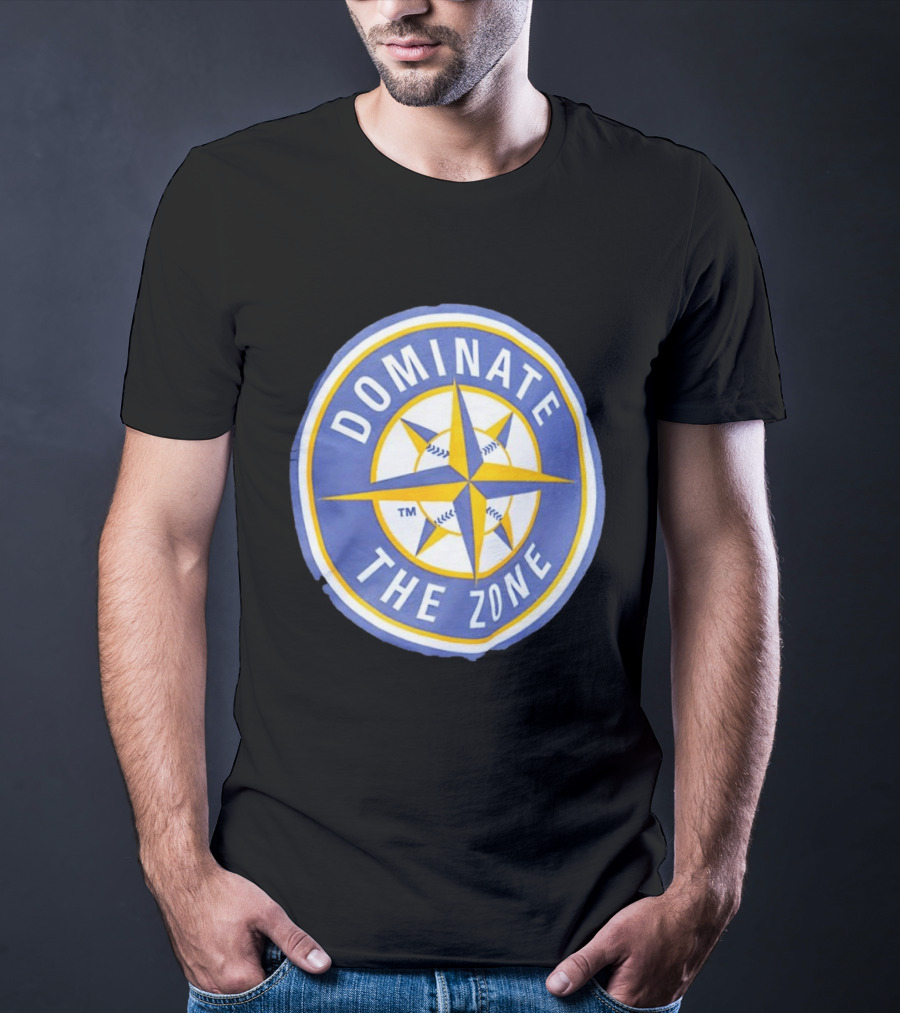 Seattle Mariners Dominate The Zone Compass Baseball Star T-Shirt