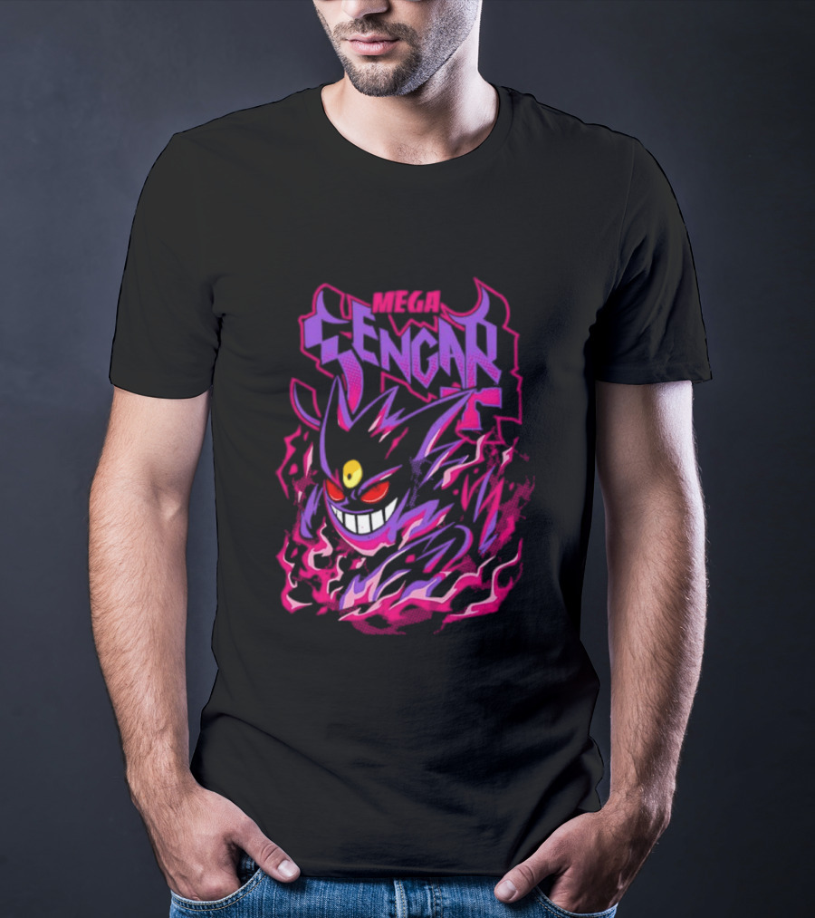 Mega Gengar Pokémon GO Fiery Purple T-Shirt
