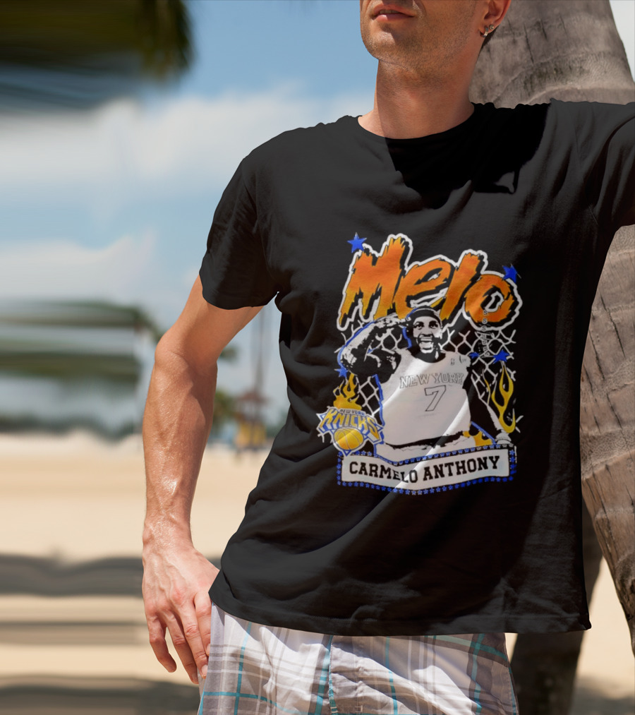 Melo Carmelo Anthony New York Knicks Basketball Star T-Shirt