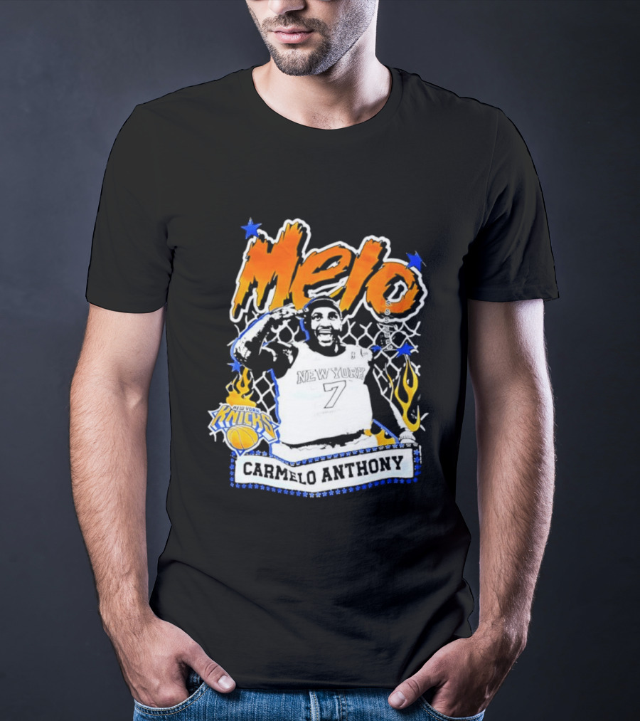 Melo Carmelo Anthony New York Knicks Basketball Star T-Shirt