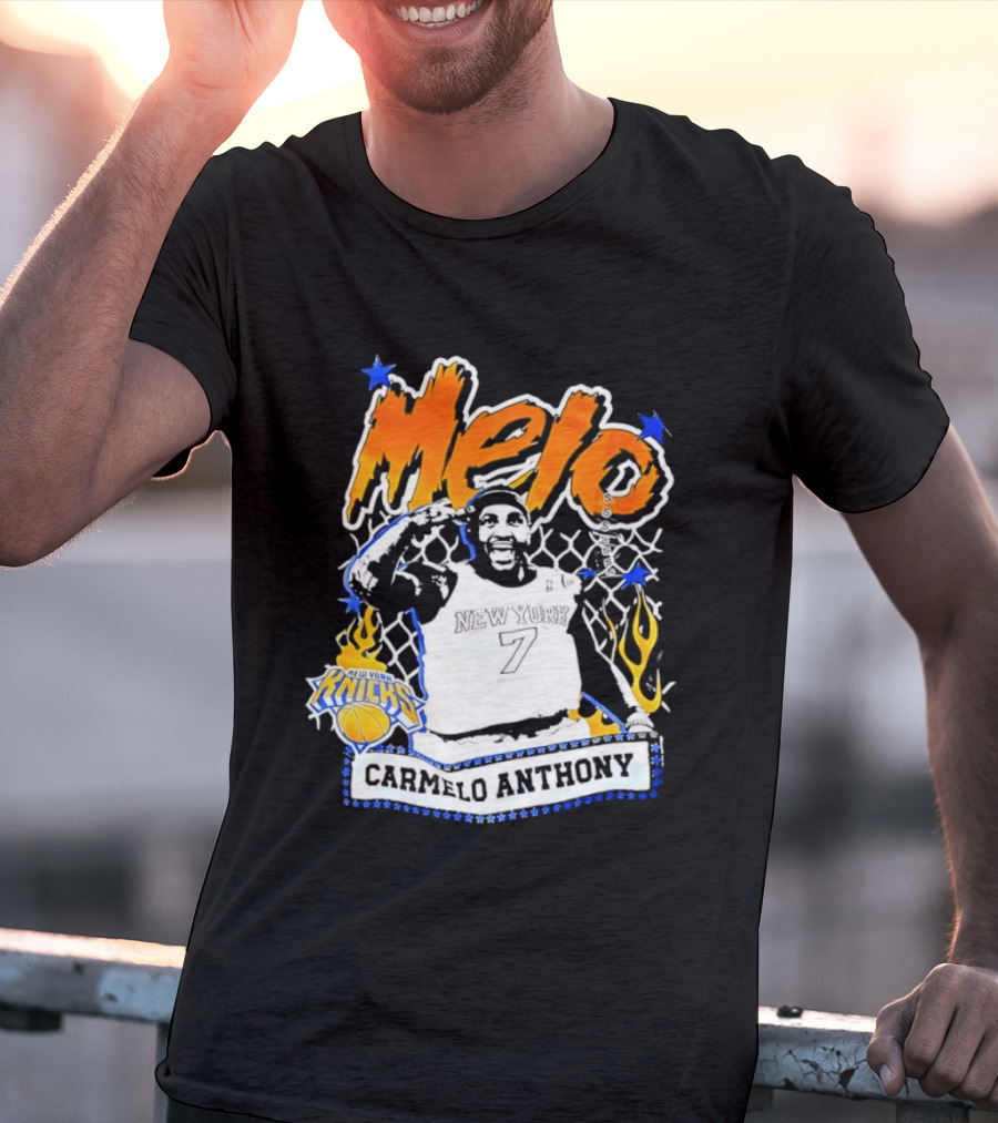Melo Carmelo Anthony New York Knicks Basketball Star T-Shirt