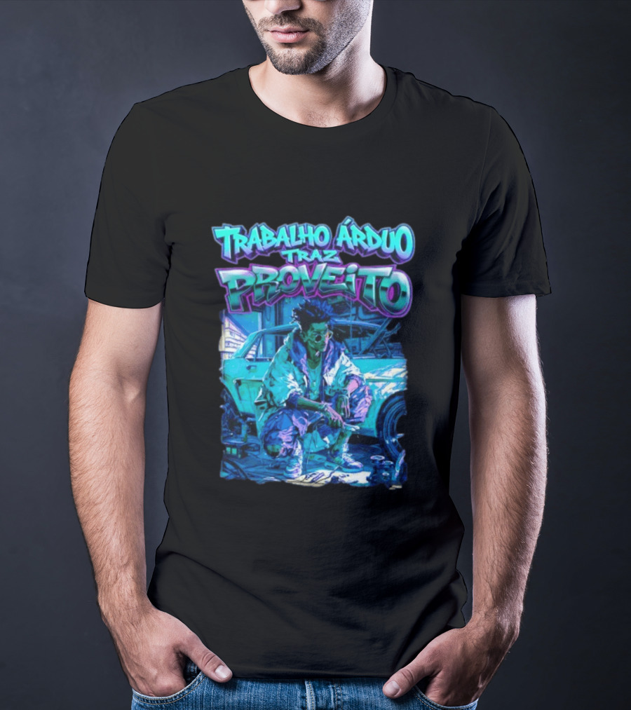Trabalho Árduo Traz Proveito Neon T-Shirt