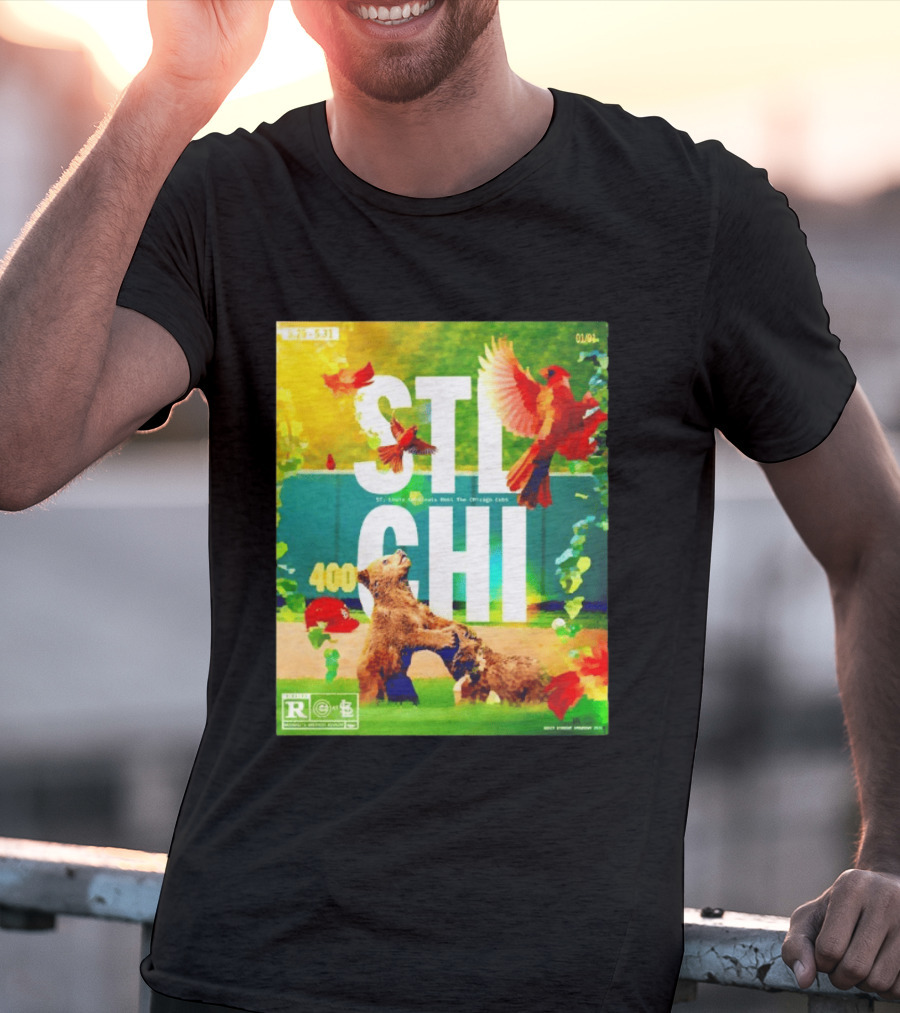 STL CHI St Louis Cardinals Vs Chicago Cubs 400 Stadium Rivalry 9 25 31 T-Shirt