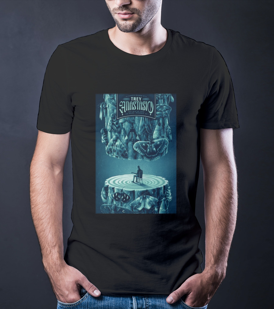 Trey Anastasio Acoustic Evening May 29 30 2026 Wilma Missoula MT Moth T-Shirt