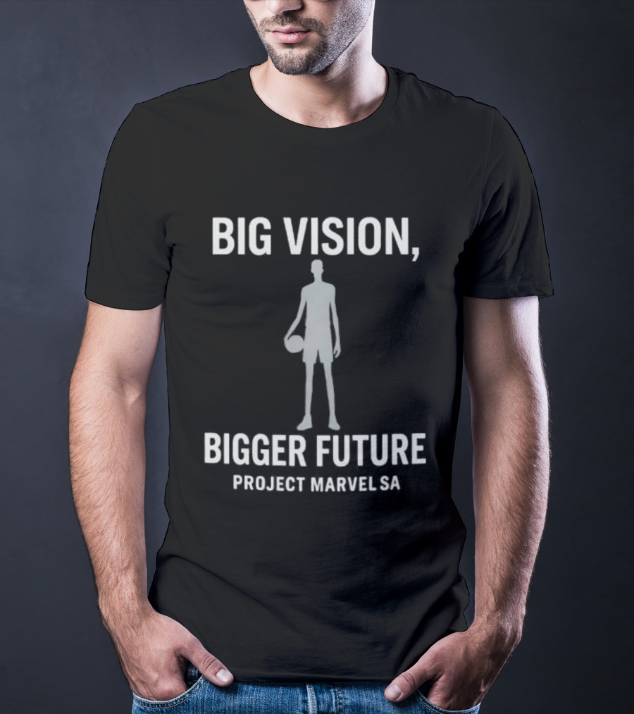 Victor Wembanyama Big Vision Bigger Future Project Marvel SA T-Shirt