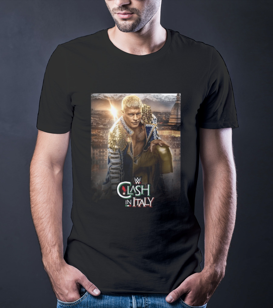 WWE Clash In Italy Turin 2023 Event Featuring Wrestling Star T-Shirt