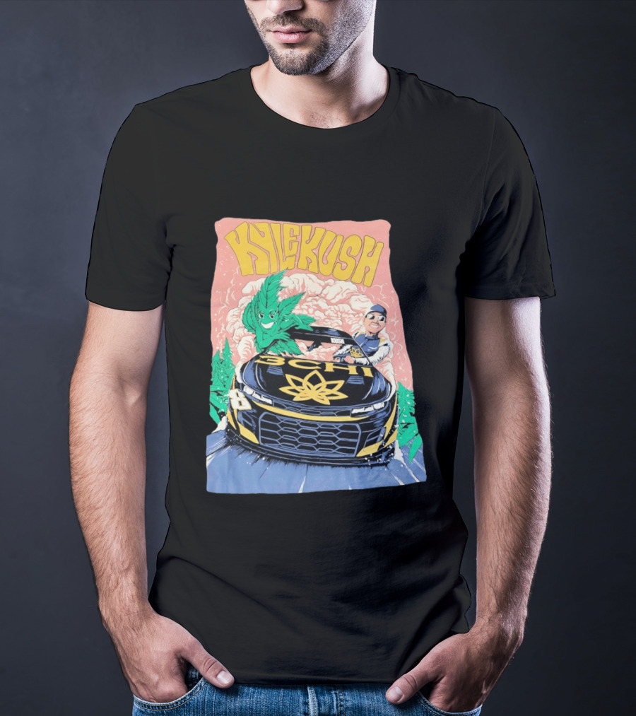 Kyle Kush NASCAR 8 3CHI Racing Car Cannabis T-Shirt