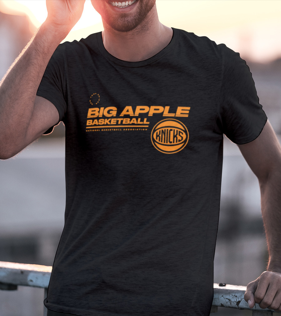 Big Apple Basketball New York Knicks National Basketball Association T-Shirt
