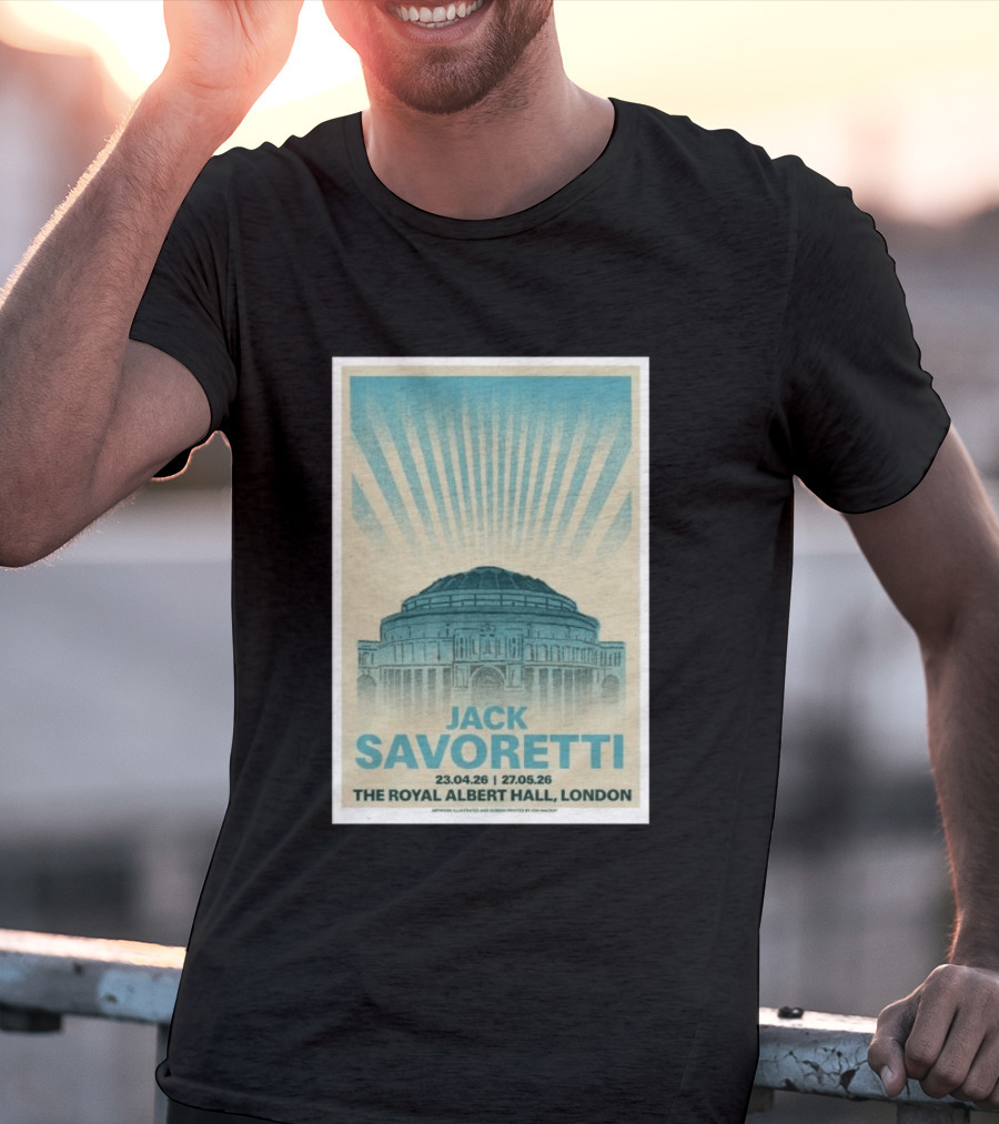 Jack Savoretti The Royal Albert Hall London Tour 23.04.26 27.05.26 T-Shirt