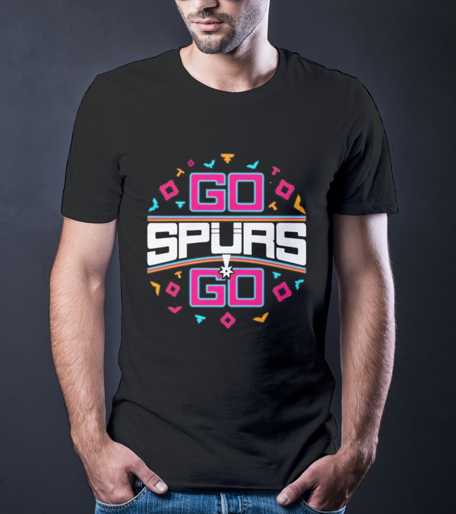 Go Spurs Go San Antonio Spurs NBA Team Spirit Celebration T-Shirt