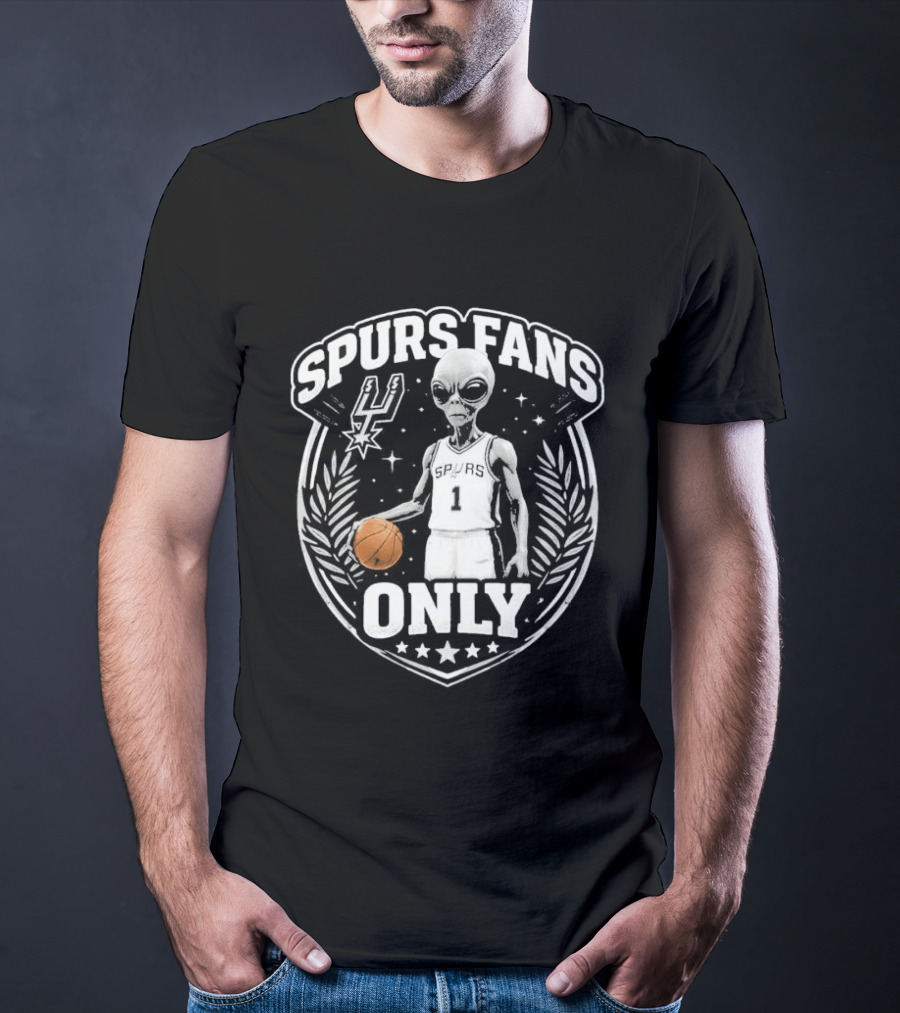 Spurs Fans Only Alien Basketball San Antonio 2026 T-Shirt