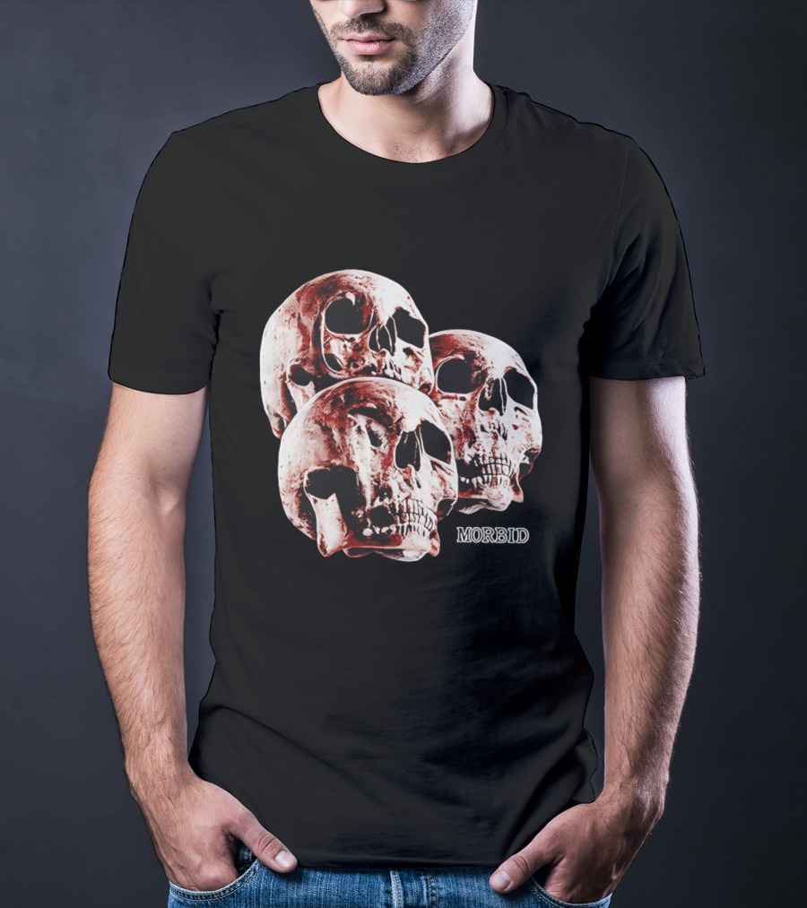 Skulls Skeleton Bones Cranium Head Anatomy Morbid Horror Death Mortality Macabre Incognito T-Shirt
