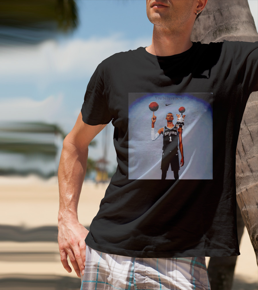 Victor Wembanyama NBA San Antonio Spurs Corgi You Believe Now T-Shirt