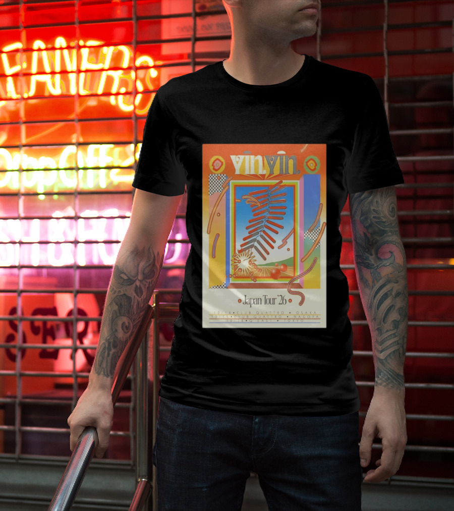 Yin Yin Japan Tour 26 Club Quattro Osaka Nagoya Q East Tokyo T-Shirt