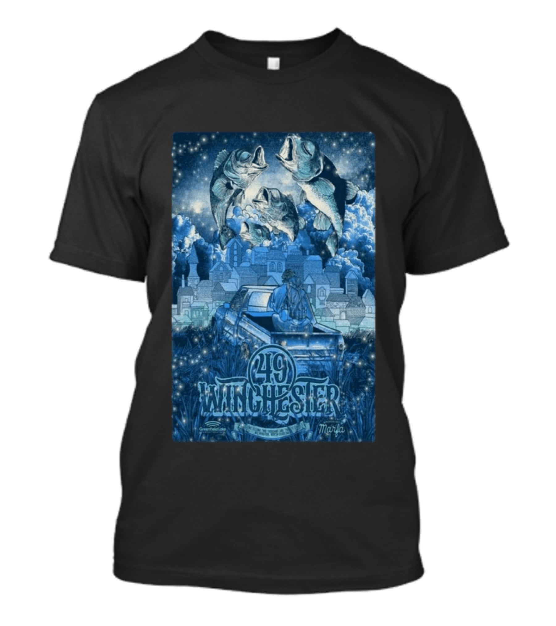 49 Winchester Concert June 02 2026 Wilmington NC Marfa T-Shirt