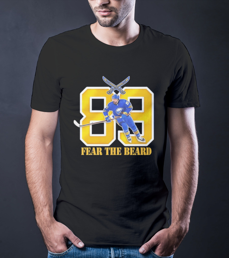 Buffalo Sabres Alex Tuch 89 Fear The Beard Hockey Player Fan Gear T-Shirt