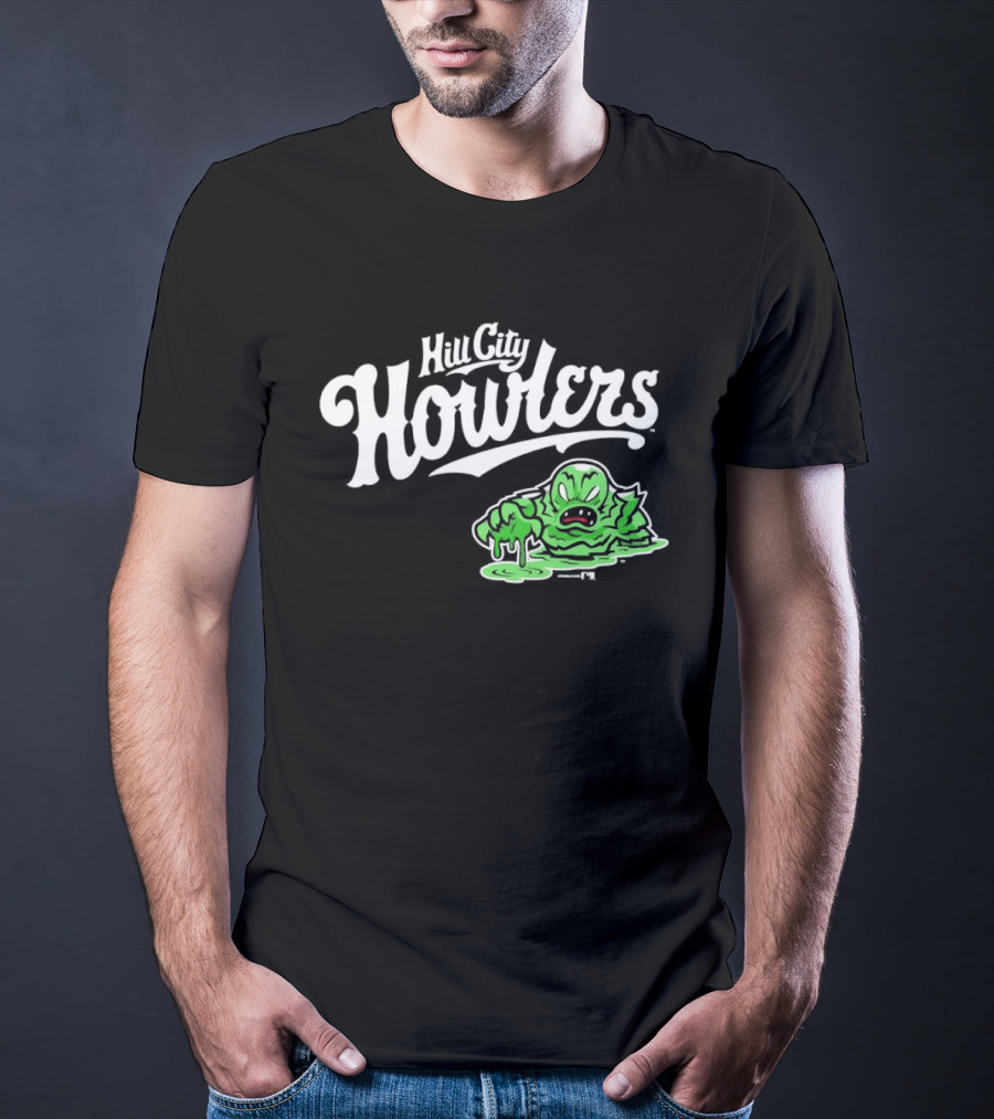 Hill City Howlers Swamp Monster Green Creature T-Shirt