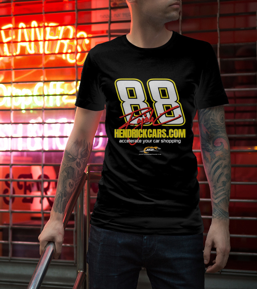 Dale Jr 88 Signature HendrickCarsCom JRM Motorsports NASCAR Accelerate Your Car Shopping T-Shirt