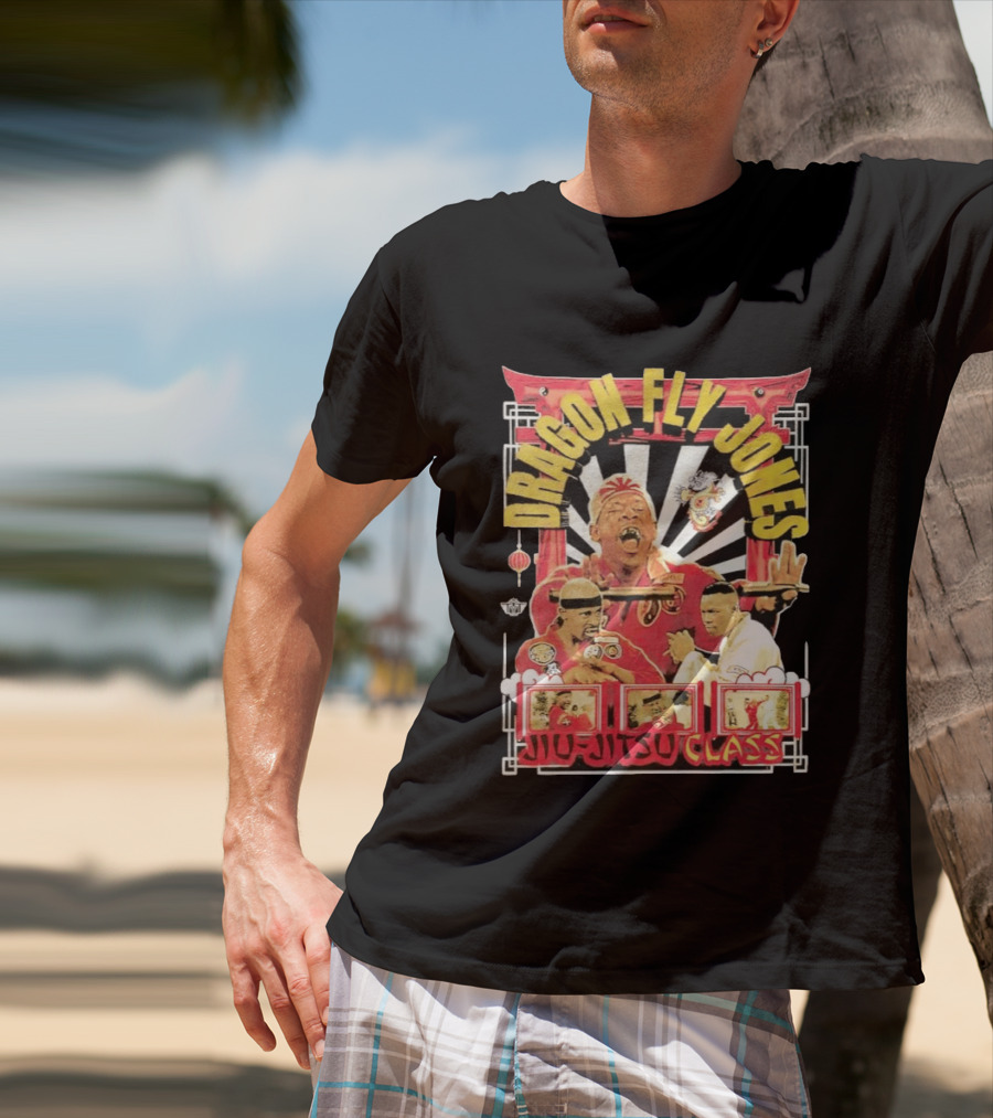 Dragon Fly Jones Jiu Jitsu Class Martial Arts Comedy 90s T-Shirt