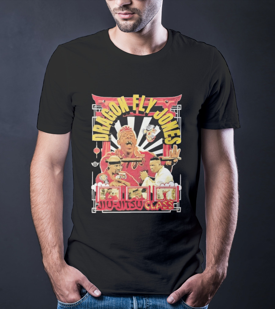 Dragon Fly Jones Jiu Jitsu Class Martial Arts Comedy 90s T-Shirt