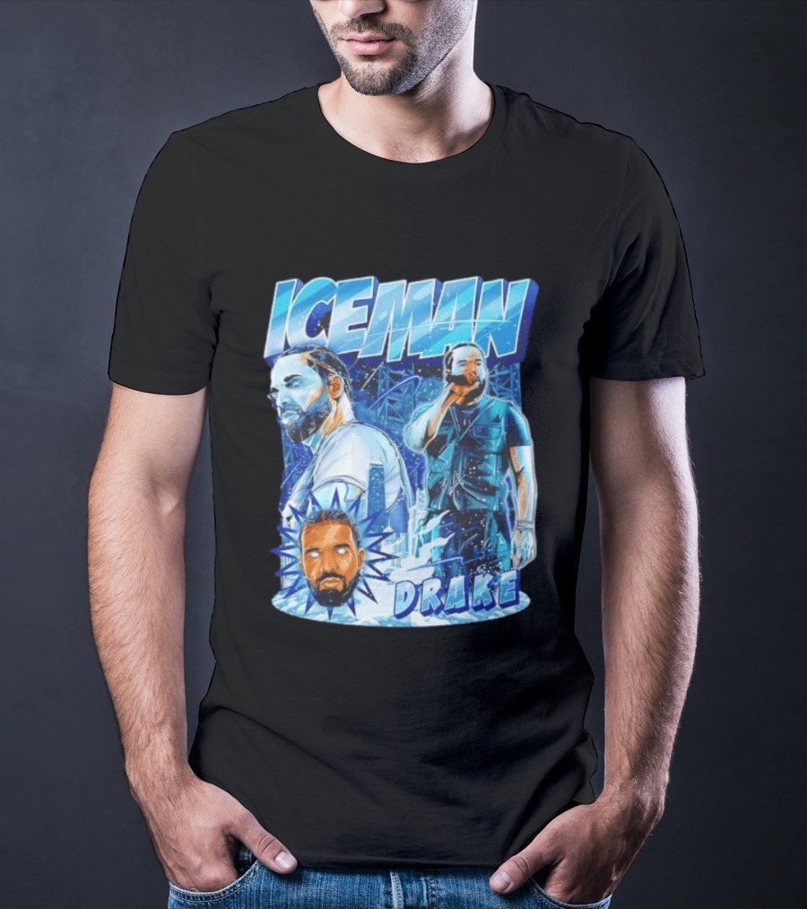 Drake Iceman Glowing Eyes Frozen City T-Shirt