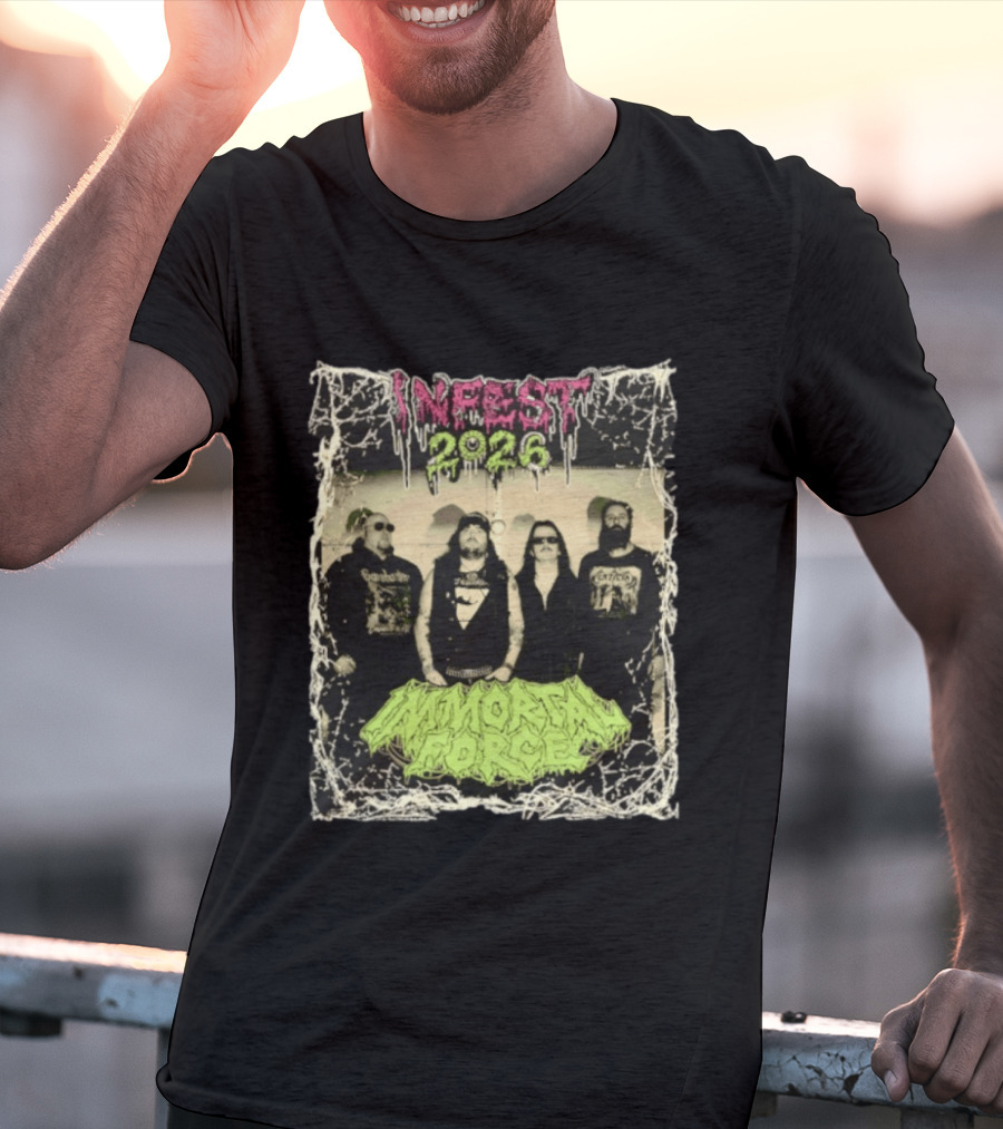 Infest 2026 Death Metal Canada Immortal Force Band T-Shirt