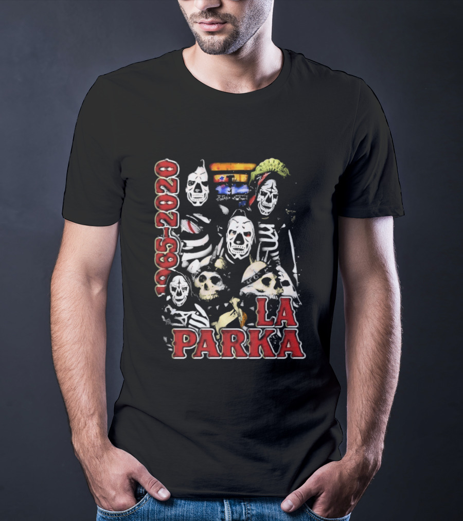 La Parka 1965 2020 Lucha Libre AAA Wrestling Skeleton Warriors T-Shirt