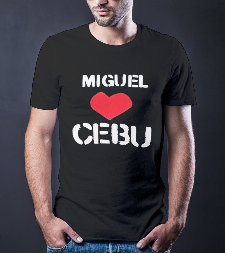 Miguel Loves Cebu Heart Souvenir Travel Destination T-Shirt