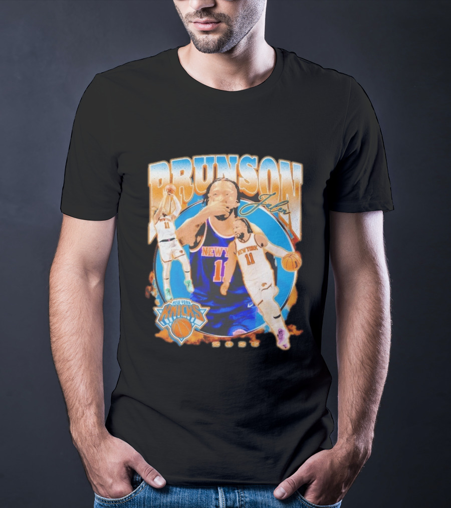 New York Knicks Jalen Brunson 2026 Basketball Player NBA Sports Memorabilia T-Shirt